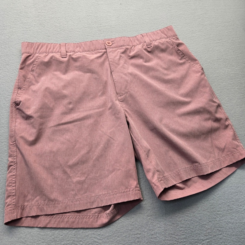 Swannies Golf Shorts Mens 38 Mauve Pink Performance‎ Stretch Golfing Casual 8"